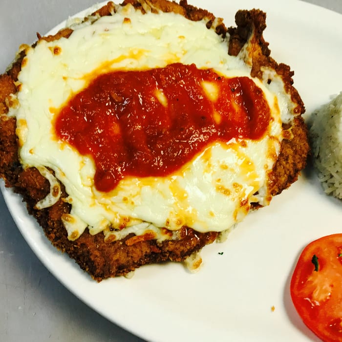 Milanesa de Pollo Napolitana.