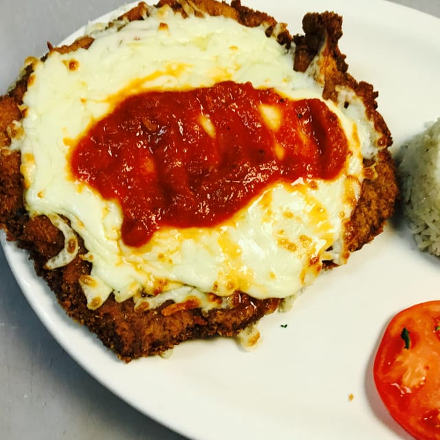 Milanesa de Pollo Napolitana.